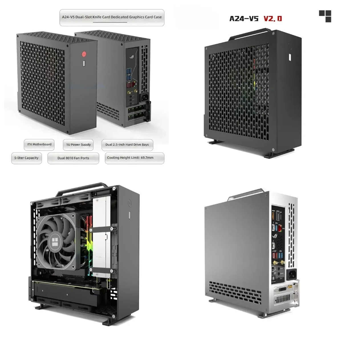 Pc Power Supply - 5리터 미니 A24-V5 2.0 듀얼 슬롯