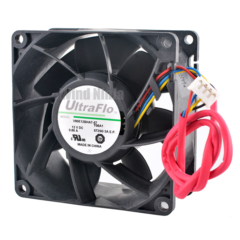 Server Power Supply - (2개) V80E12BHA7-57 8038 서버용 냉각 팬,