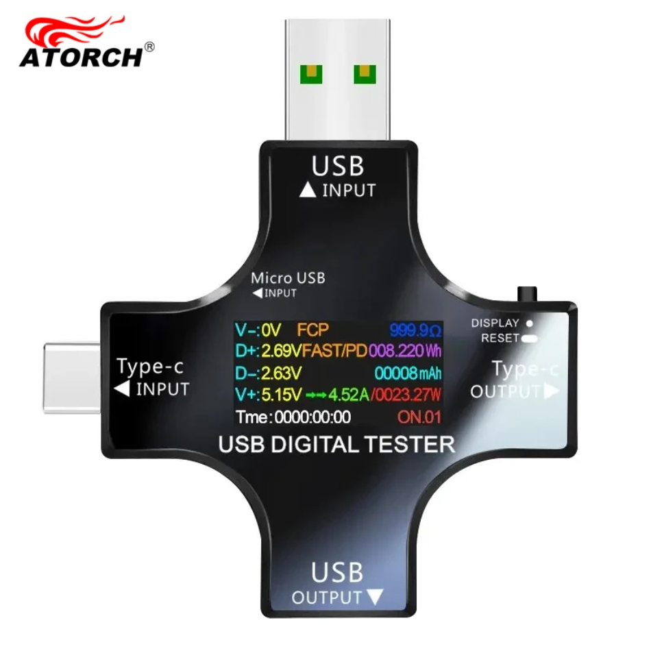 Power Supply Tester - USB 테스터 DC 타입-C PD 디지털