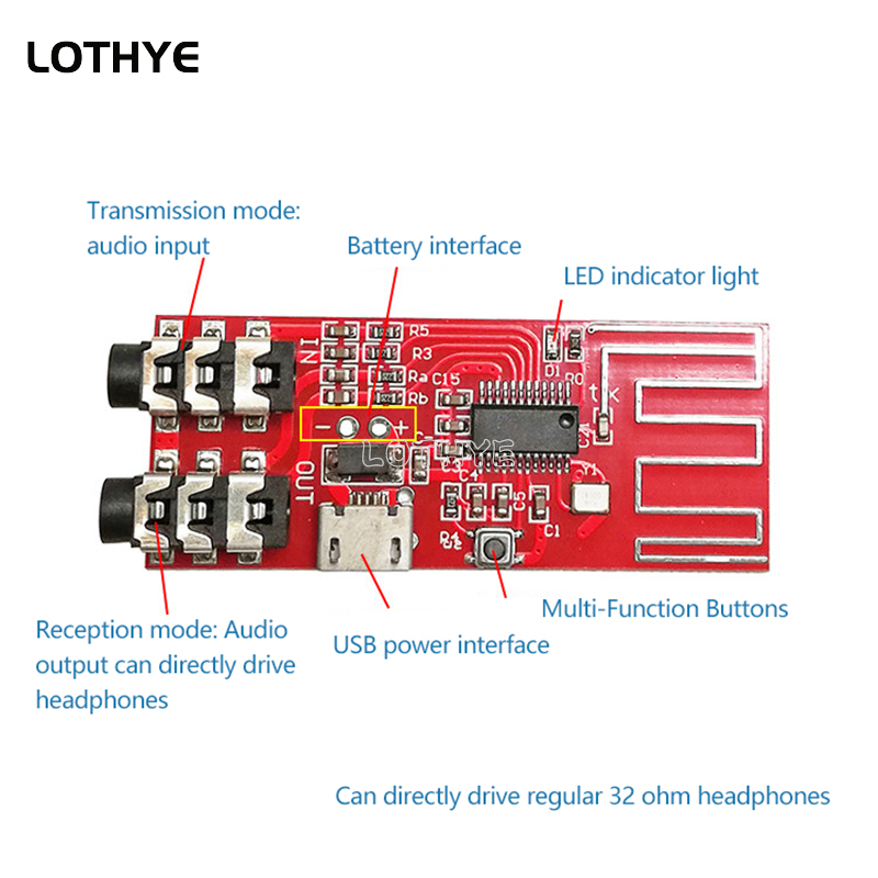 Modular Power Supply - Bluetooth 5.0 스테레오 Bluetooth 송신기/수신기 모듈