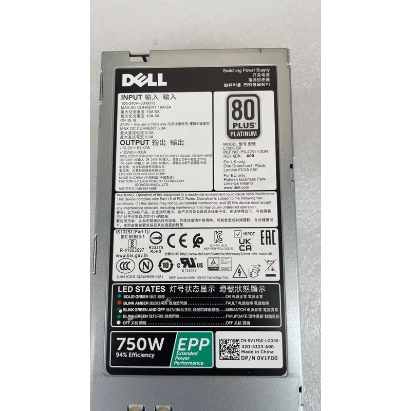 DELL 750W EPP 그린 표준 전원 공급 장치 L - Power Supply 750W 리뷰 및 가격